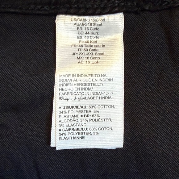 Amazon Essentials Womens Black Skinny Jeans Size 16 Short Comfort Fit - Picture 7 of 9